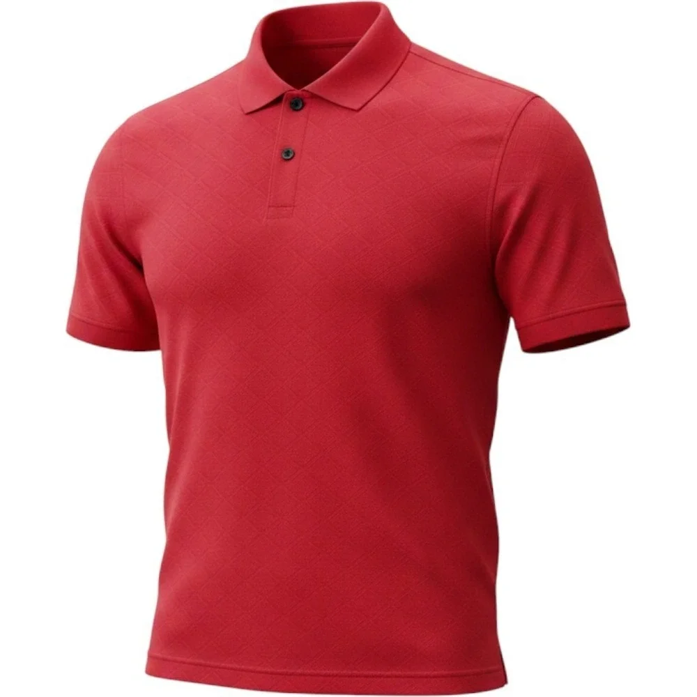 Nike Golf Tiger Woods Collection Polo Shirt Mens Large Red‎ Dri-Fit  NWT